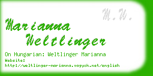 marianna weltlinger business card